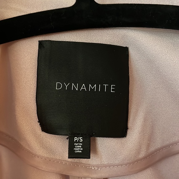 Blush Dynamite Shirt Blazer (Small) - Picture 4 of 5